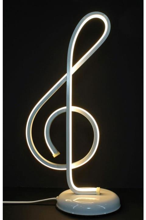 Fidex Home Sol Anahtar Küçük Boy Led Abajur Beyaz