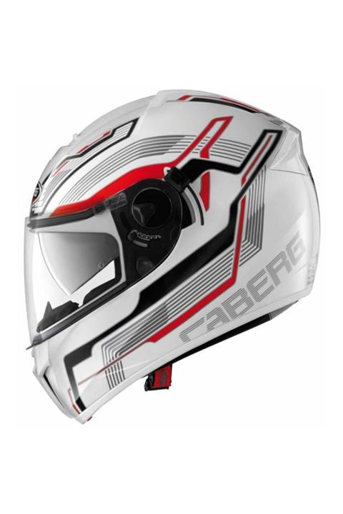 Caberg Kask Ego Streamlıne Whıte-red (bugu Camı Hediyeli)