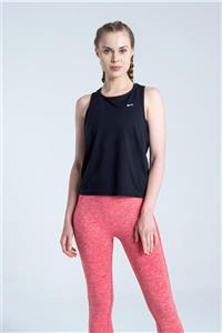 Vienfit Kadın Yumuşak Dokulu Dikişsiz Spor Tshirt - Move Tank Top Siyah