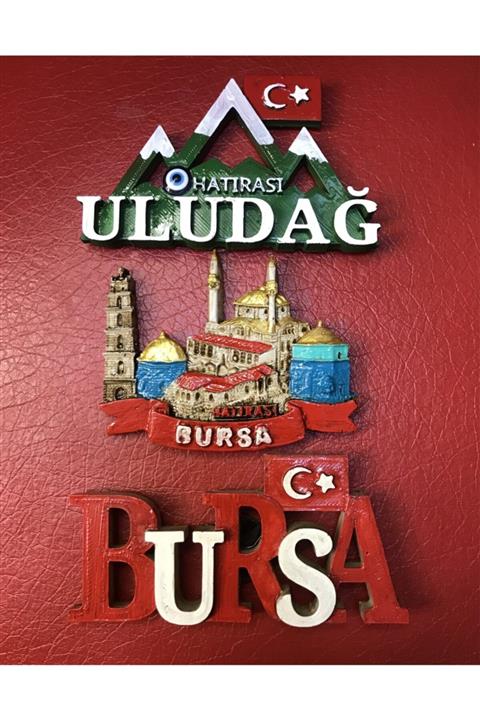 WG Design Bursa Buzdolabı Süsü Magnet 3’lü