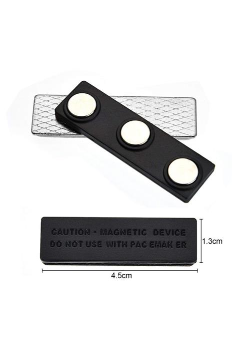 Dünya Magnet 5 Adet Mıknatıslı Yakalık Isimlik - Manyetik Rozet Tutucu