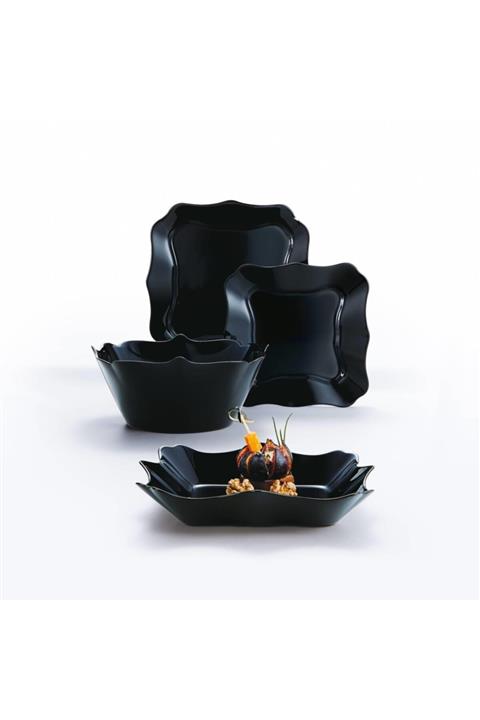 Luminarc Authentic 25 Parça Yemek Takımı - Siyah