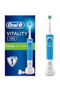 OralB D100 Mavi Vitality Cross Action Şarjlı Diş Fırçası