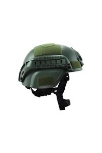 bozkurt outdoor Koruyucu Polimer Haki Kask Airsoft Kamp Doğa Sporları Için Uygundur (askeri Değildir)