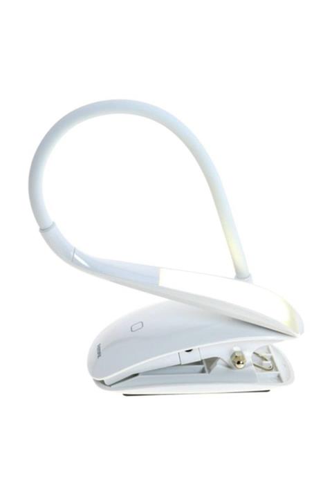 SAYWİN Mandallı Kitap Okuma Ve Masa Lambası Desk Lamp ( Led Işık ) Beyaz