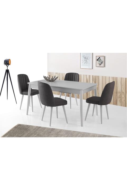 Berenmobilya Ahşap Ayaklı Masa Sandalye Takımı