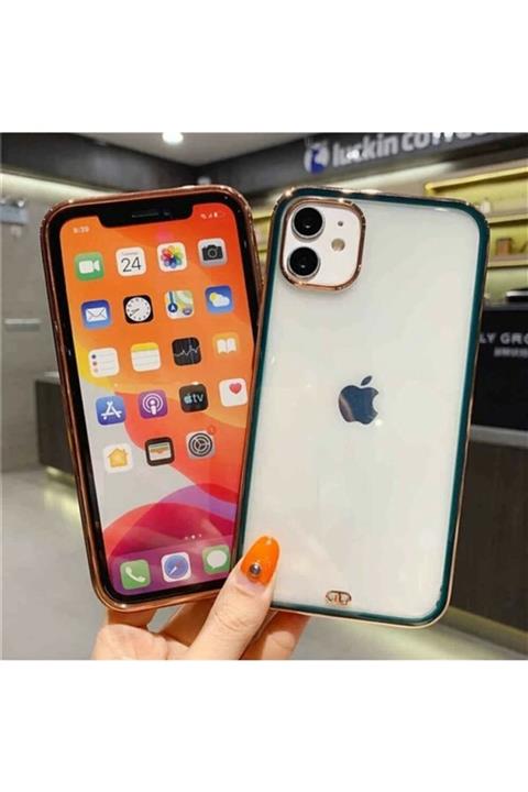 Telehome Iphone 11 Premium Lıva Silikon Kılıf Haki Yeşil