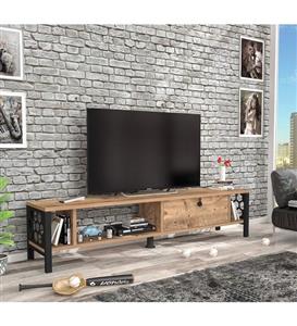 Wood'n Love Defne 140 Cm Tv Ünitesi - Atlantik Çam / Siyah