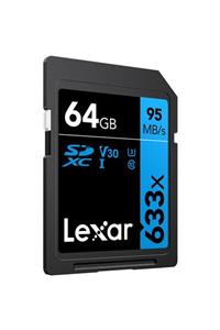 Lexar 64 Gb 633x U3 V30 4k Uhd Sd Hafıza Kartı Blue Series (95mb/s)