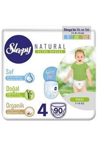 Sleepy Natural Külot Bez 4 Numara Maxi 90 Adet (7-14 Kg)