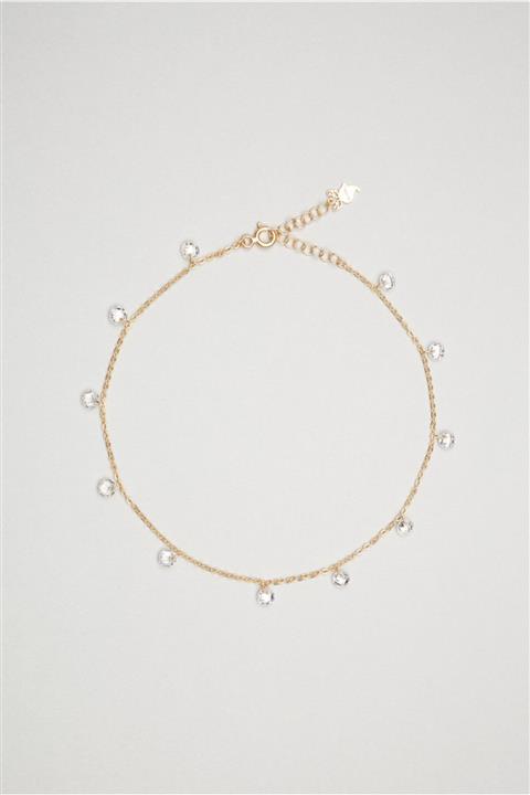 So CHIC... Zirkon Taşlı 18 Ayar Rose Altın Kaplama 25 cm Gümüş Halhal