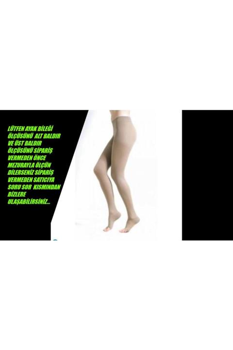 varimed Orta Basınç Burnu Açık Külotlu Çorap