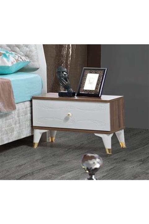 SİVAS GÖZDE MOBİLYA Azra Ekonomik Tek Çekmeceli Komodin 59x43x41