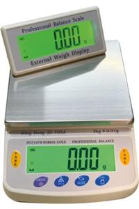 Acenter Diamond Dijital Göstergeli Çift Ekran Hassas Terazi Nvz-1978 (3 Kg-0.01)
