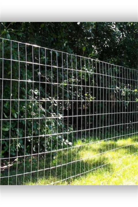 ERSA DEMİR ÇELİK Bahçe Tel Çit 5 X 10 - 3.65 mm 100 X 200 Galvanizli Kaynaklı Hasır Bahçe Teli