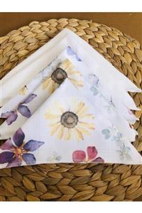 HEYBELİ ORGANİK Müslin Ağız Mendili/ Karışık Desen / 25x25cm