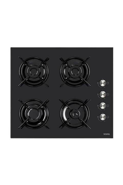 Vestel AO-6104 S-DG Siyah Cam Ankastre Ocak