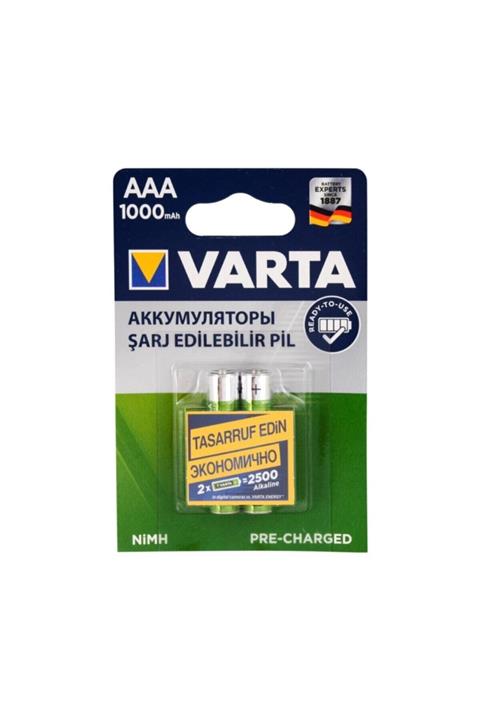 Varta 5703 Power 1000 Mah Aaa Şarj Edilebilir Ince Kalem Pil 2'li