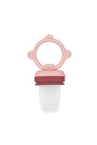 Oioi Pembe- Bordo Püre Meyve - Sebze Süzgeci - Emziği Premium Silikon