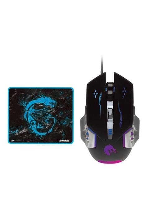 Polosmart Pgm03 Led Işıklı Oyuncu Mouse + Mousepad