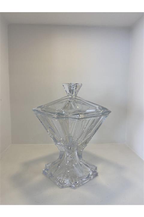 Önder Concept Cam Ayaklı Kapaklı Şekerlik 26 cm