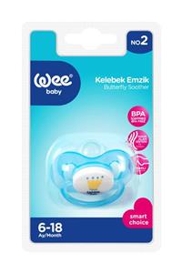 Wee Baby Kelebek Emzik Mavi 6-18ay No:2 K:159