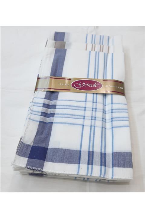 Gözde Berkaysun Tekstil'den Pamuklu 12 Adet Mendil 46x46
