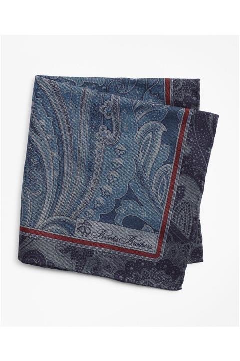 BROOKS BROTHERS Erkek Lacivert Renkli Cep Mendili