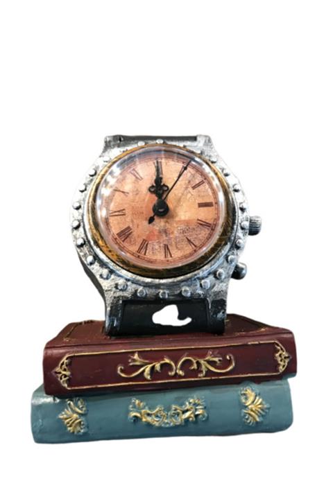 ALPİNEVOFİS Dekoratif Saat Şeklinde Ofis Masaüstü Saat