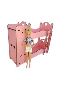 WoodyLife Barbie Baby Alive Uyumlu Ranza Ve Gardrop Yatak Odası Oyuncak Ev