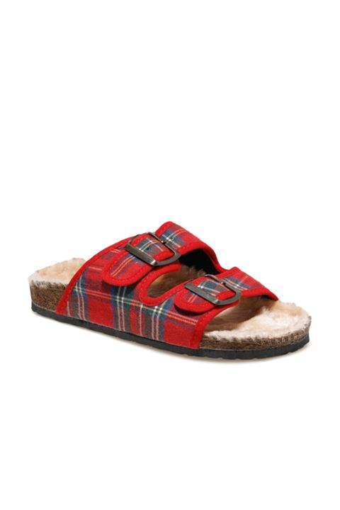 Polaris 600077.z Kırmızı Kadın Ev Terliği