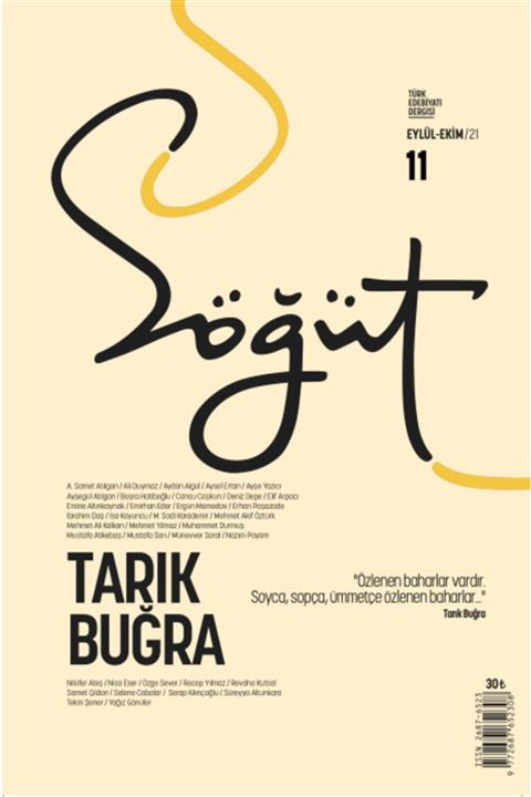 Ötüken Neşriyat Söğüt Türk Edebiyatı Dergisi Sayı 11 / Eylül Ekim 2021