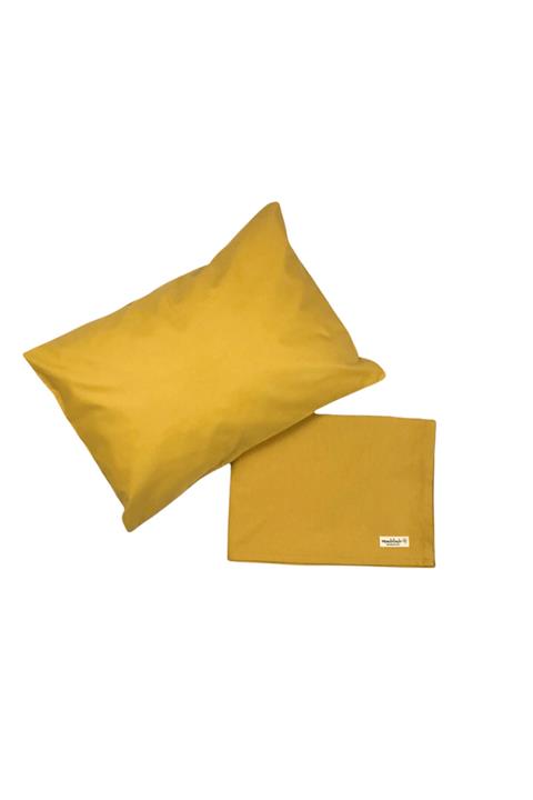 MundoLindo %100 0rganik Pamuk Bebek Çarşaf Seti Hardal