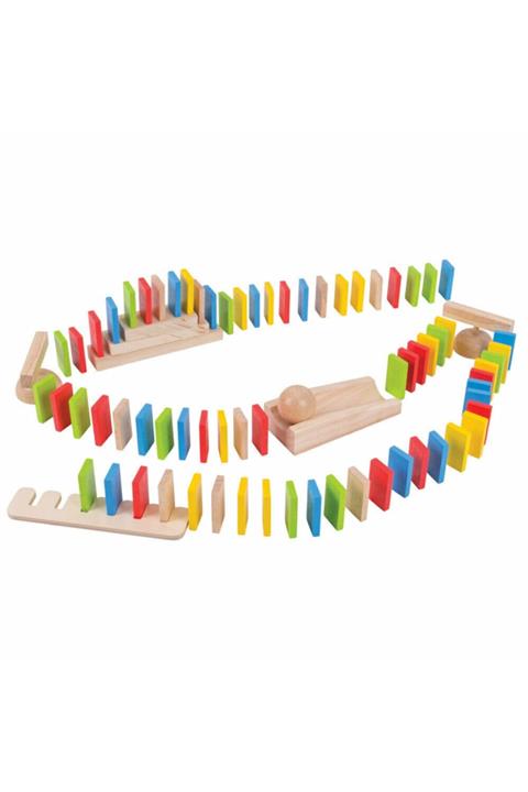 DEEMBRO Ahşap Domino Oyuncak 150 Parça Büyük Domino Taşları Ve Aksesuarları Domino Oyunu