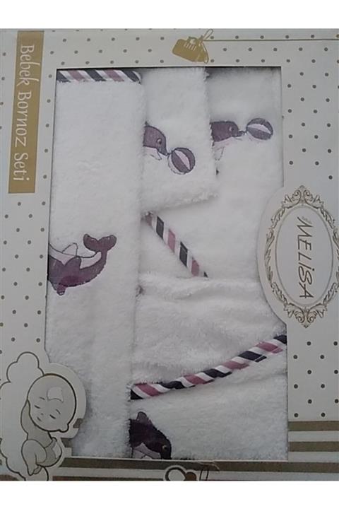 Melisa Ev Tekstili Bebek Bornoz Set