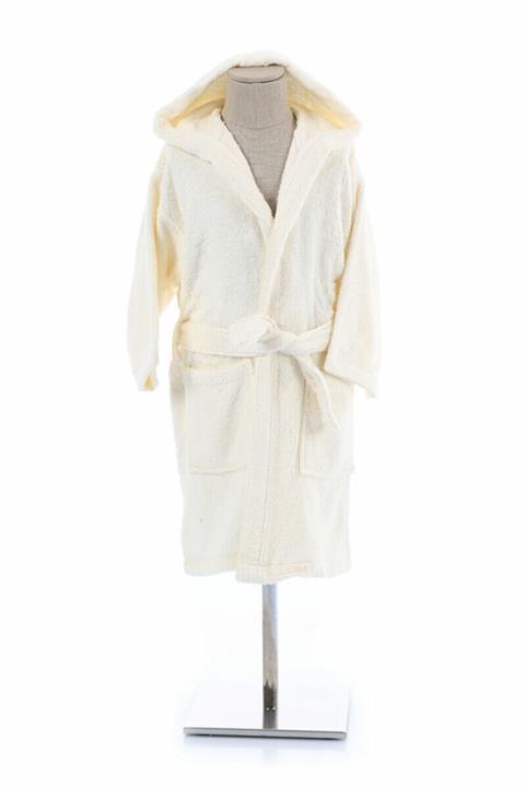 Özdilek Unisex Çocuk Krem Ashley Kapüşonlu Bambu Bornozu