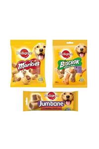 Pedigree Biscrok 200 gr - Markies 150 gr- Jumbone 200 gr  Ödül Seti