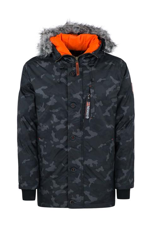 Norway Geographical Erkek Siyah Parka DARWIN