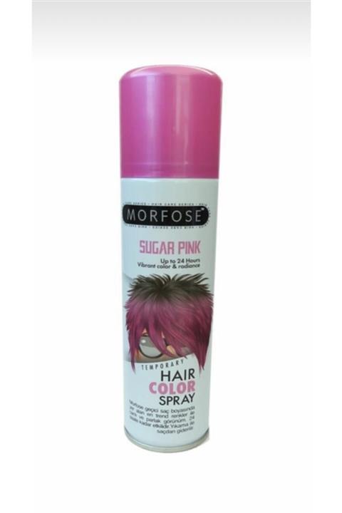 Morfose Geçici Renkli Boya Saç Spreyi Pembe 150 Ml