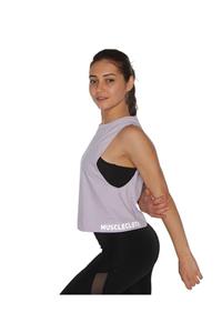 MUSCLECLOTH Performance Kolsuz T-shirt Lila