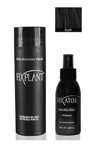 FIXPLANT Saç Gürleştirici Toppik Siyah 28 g + Fiber Hold Sabitleyici Sprey 100 ml