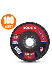 Badem10 Rodex Avuç Içi Taşlama Flap Disk Zımpara 115 Mm 80 Kum (100 Adet)