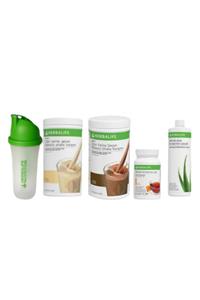 Herbalife Set 2 Adet Shake (VANİLYA-ÇİKOLATA) 1 Ad. Şeftali Çay 50 Gr. 1 Ad. Aloevera Ve Shaker