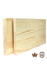WOODLIFE Çam Ahşap Plaka - 1. Sınıf Masif Panel Eni 120cm - Boyu 180cm - Kalınlığı 18mm