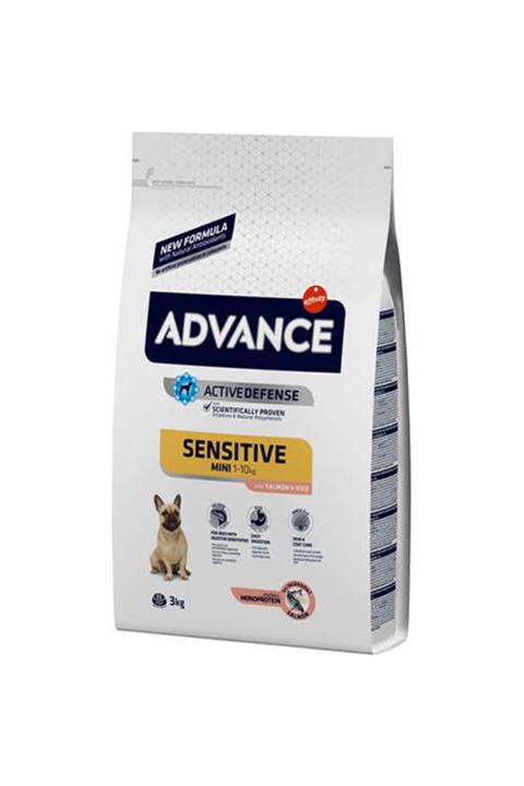 Advance Mini Sensitive Somonlu Küçük Irk Köpek Maması 3 Kg