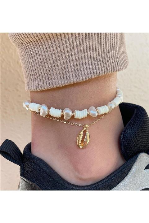 takıtarzım Kadın Beyaz Kombin Halhal