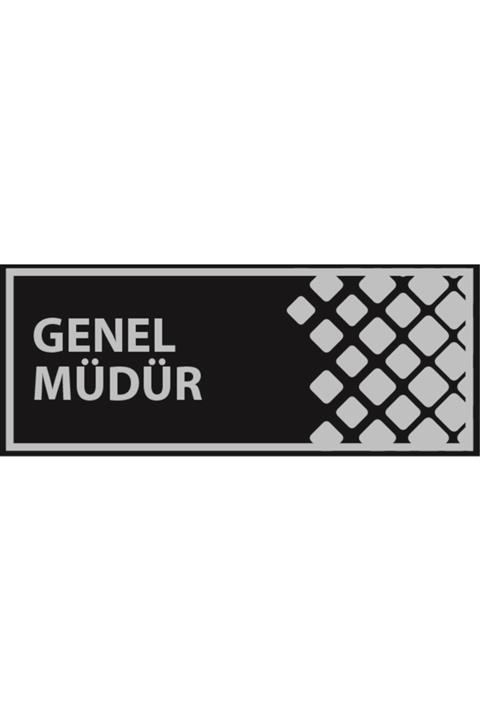 networksticker Network Sticker Modern Genel Müdür Yazılı Ofis Kapı Yönlendirme 25x10 cm Network Sticker