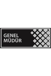 networksticker Network Sticker Modern Genel Müdür Yazılı Ofis Kapı Yönlendirme 25x10 cm Network Sticker