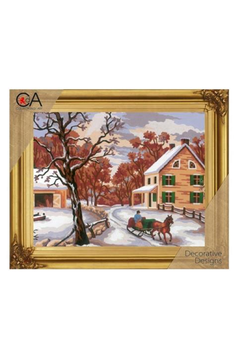 collection d'art Goblen Kit 22 X 30 Cm Kış 6189