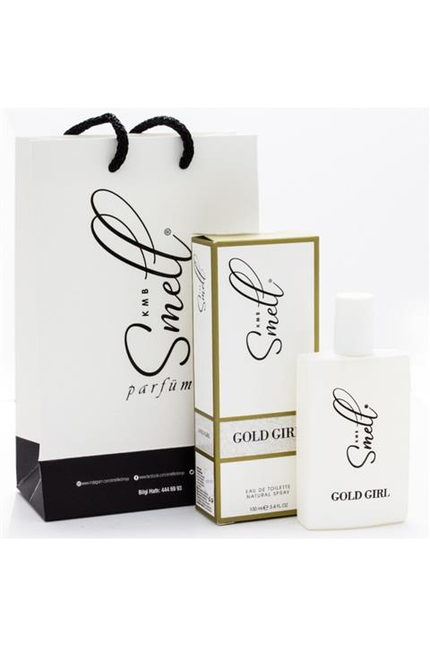 Smell Parfüm Kadın Gold Girl Edt 100 Ml. + Çanta Hediye